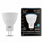 Лампа Gauss LED MR11 GU4 3W 300lm 4100K 1/10/100 132517203