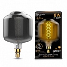Лампа Gauss Led Vintage Filament Flexible DL180 8W E27 180*295mm Gray 2400K 1/6 164802008