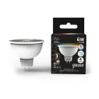 Лампа Gauss MR16 6W GU5.3 RGBW+димирование LED 1/100 101105406