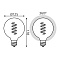 Лампа Gauss LED Filament Flexible G125-C Sky Blue E27 5W 190lm 1800K 125*178mm 1/10 1013802105