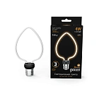 Лампа Gauss Filament Artline Heart 4W 330lm 2700К Е27 milky LED 1/10/100 1003802104