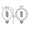 Лампа Gauss LED Filament Flexible G125-C Green E27 5W 190lm 1800K 125*178mm 1/10 1012802105