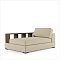 PLAT COUCH MODULE WITH WOOD SHELVING