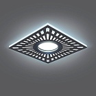 Светильник Gauss Backlight BL126 Квадрат. Черный, Gu5.3, 3W, LED 4000K 1/40 BL126