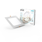 Светильник Gauss Basic Downlight квадрат 24W 2100lm 4000K 170-260V IP20 220*26 белый LED 1/40 9031520224