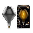 Лампа Gauss Led Vintage Filament Flexible SD160 8W E27 160*270mm Gray 2400K 1/6 163802008