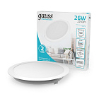 Светильник Gauss Elementary Downlight круг26W 2250lm 4000K 170-260V IP20 220*26 белый LED 1/40 997520224