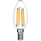 Лампа Gauss Filament Свеча 13W 1150lm 4100К Е14 LED 1/10/50 103801213
