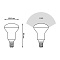 Лампа Gauss R50 6W 530lm 6500K Е14 LED 1/10/100 106001306