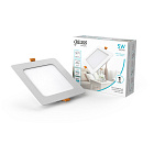 Светильник Gauss Basic Downlight квадрат 5W 400lm 4000K 170-260V IP20 95*26 белый LED 1/100 9031420205