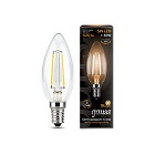 Лампа Gauss LED Filament Свеча E14 5W 420lm 2700К 1/10/50 103801105