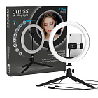 Светильник Gauss кольцевой 14W 700lm 3000-6500K 5V USB IP20 260*23мм черный дим пульт LED 1/20 RL002