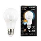Лампа Gauss LED A60 10W E27 930lm 3000K/4100K CTC 1/10/50 102502110-T