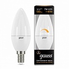 Лампа Gauss LED Свеча-dim E14 7W 560lm 3000К диммируемая 1/10/100 103101107-D