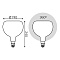 Лампа Gauss Filament А190 10W 890lm 4100К Е27 milky диммируемая LED 1/6 1017802210-D
